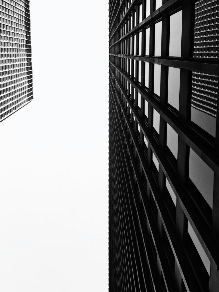 Low-angle photography of concrete building